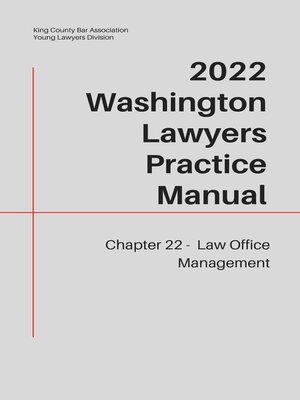 cover image of Washington Lawyers Practice Manual Chapter 22